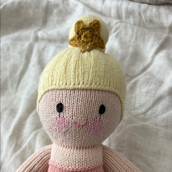 Cuddle + Kind Blonde Mermaid Knit Plush Toy - Picture 4 of 4